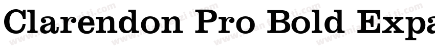 Clarendon Pro Bold Expanded字体转换